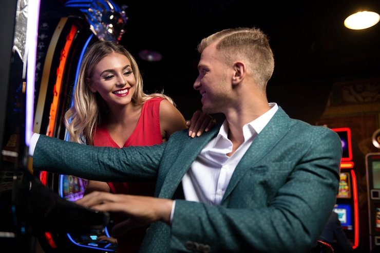 Tampilan kasino langsung ovo999 dengan meja blackjack dan roulette dalam format HD multi-kamera